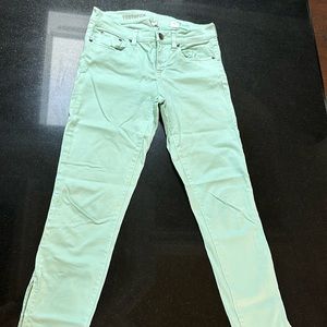 J Crew toothpick Jean in pale green